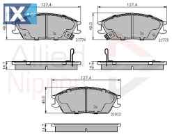 ΣΕΤ ΔΙΣΚΟΦΡΕΝΑ ΕΜΠΡ. HΥUNDAI  ADB3253 45022SA6600 45022SA6N50 45022SA6N52 581011CA00 5810122A00 5810122A10 5810124B00 5810124C00 5810125A10 5810128A10 5820228A00