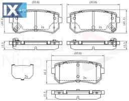ΣΕΤ ΔΙΣΚΟΦΡΕΝΑ ΟΠΙΣΘ. HYUNDAI - ΚΙΑ  ADB32530 58302D7A00 58302B2A50 58302D7A00