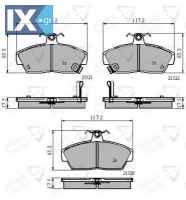 ΣΕΤ ΔΙΣΚΟΦΡΕΝΑ ΕΜΠΡ. HONDA-ROVER  ADB3262 GBP90314 GBP90314AF GBP90328 GBP90328AF