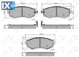 ΣΕΤ ΔΙΣΚΟΦΡΕΝΑ ΕΜΠΡ. NISSAN-HYUNDAI  ADB3286 4106032R90 4106032R91 4106032R93 4106032R94 4106044F92 4106065E91 4106078J90 4106080N90 41060G8190 41060G8191 D106MG8190 5810133A00 5810134A00