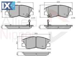 ΣΕΤ ΔΙΣΚΟΦΡΕΝΑ ΕΜΠΡ. MITSUBISHI  ADB3295 DBP511111 MB162522 MB500812 MB500813 MB500814 MB500815 MB500816 MB500819 MR162523 MR162524 MR389523 MR389524 MR389526 MZ690334 X3511005
