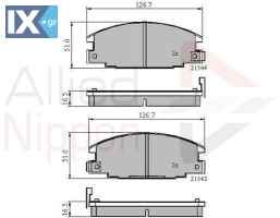 ΣΕΤ ΔΙΣΚΟΦΡΕΝΑ ΕΜΠΡ. ISUZU - OPEL  ADB3322 1605825 1605916 97114300 8944611550 8944832200 8944832201 8971143001 1605825 1605916 1605931 97114300