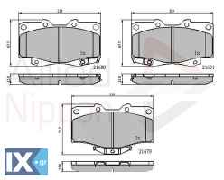 ΣΕΤ ΔΙΣΚΟΦΡΕΝΑ ΕΜΠΡ. ΤΟΥΟΤΑ-VW  ADB3333 0446535030 0446535031 0446535040 0446535061 0446535080 0446535100 0446535140 0446535190 0446535200 0446535230 0446535240 0446535260 0446535280 0446560030 044656