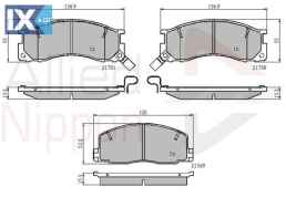 ΣΕΤ ΔΙΣΚΟΦΡΕΝΑ ΕΜΠΡ. TOYOTA  ADB3441 0446528040 0446528171 0449128082 0449128083 0449128150 0449128220 0449128221 0449128340 0449128350 0449128351
