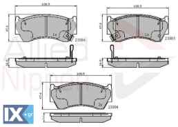 ΣΕΤ ΔΙΣΚΟΦΡΕΝΑ ΕΜΠΡ. NISSAN  ADB3449 410601N060 410601N090 410601N890 D10601N090