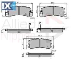 ΣΕΤ ΔΙΣΚΟΦΡΕΝΑ ΟΠΙΣΘ. ΤΟΥΟΤΑ  ADB3458 0446612110 0446620020 0446620070 0446632010 0446633010 04466YZZC5 0449220010 0449220011 0449220012 0449220020 0449220021 0449220030 0449220050 0449220051 04492200