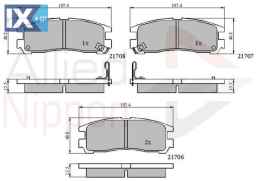 ΣΕΤ ΔΙΣΚΟΦΡΕΝΑ ΟΠΙΣΘ. MITSUBISHI  ADB3468 MR129433 4605A237 MB407659 MB534653 MB699056 MB857335 MB857336 MB858380 MB950350 MN102624 MR129433 MR129438 MR129537 MR205144 MR389576 MR389577 MR389578 MR389