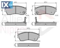 ΣΕΤ ΔΙΣΚΟΦΡΕΝΑ ΕΜΠΡ. SUZUKI  ADB3518 5520051810 5520051810000 5520051811000 5520060870 5520062840 5520062860 5520086810 5520086830 5525060B80 5525160B80 5530086810 5530086820 5520060B11 5520061880