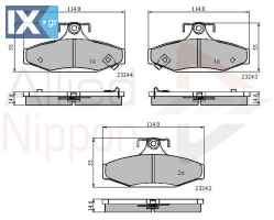 ΣΕΤ ΔΙΣΚΟΦΡΕΝΑ ΟΠΙΣΘ. SSANGYONG  ADB3586 4841305000 48413050A0 48413050A0