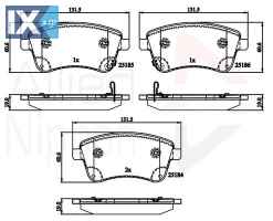 ΣΕΤ ΔΙΣΚΟΦΡΕΝΑ ΕΜΠΡ. KIA  ADB36047 581011PA00 581011PA00
