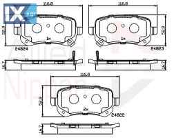 ΣΕΤ ΔΙΣΚΟΦΡΕΝΑ ΟΠΙΣΘ. CHRYSLER-DODGE  ADB36067 7B0698451 7B0698451A K68029887AB 68029887AA 68029887AB 68029887AA