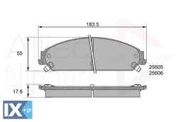 ΣΕΤ ΔΙΣΚΟΦΡΕΝΑ ΕΜΠΡ. CHRYSLER-DODGE  ADB36086 05142559AA 05142559AA