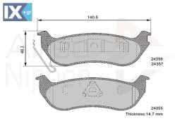 ΣΕΤ ΔΙΣΚΟΦΡΕΝΑ ΟΠΙΣΘ. JEEP  ADB36087 05080871AB 05083882AC 5083882AB 5083882AC 5083882AE 5083882AF 5179242AB 05080871AA 05080871AB