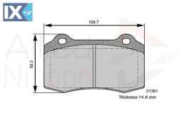 ΣΕΤ ΔΙΣΚΟΦΡΕΝΑ ΕΜΠΡ. CITROEN  ADB36089 4254C6 4254C6 4254C6 6KL698151 30645136 30665552 30683858 C2C24016 C2C8361