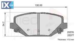 ΣΕΤ ΔΙΣΚΟΦΡΕΝΑ ΟΠΙΣΘ. CHRYSLER-DODGE  ADB36102 K68144209AA 68144209AA