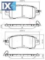 ΣΕΤ ΔΙΣΚΟΦΡΕΝΑ ΕΜΠΡ.  MAZDA  ADB36115 DAY53328ZA DAY5338ZA DAY63328Z DAY63328ZA DBY13328ZA DBY1338Z
