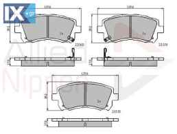 ΣΕΤ ΔΙΣΚΟΦΡΕΝΑ ΕΜΠΡ. SUBARU  ADB3722 26296AC040 26296AC041 26296AC050 26296AC060 26296AC070 26296AC200 26296AE020 26296AE080 26296AE081 26296AE100 26296AE140 26296AE210