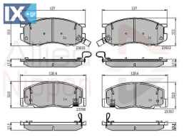 ΣΕΤ ΔΙΣΚΟΦΡΕΝΑ ΕΜΠΡ. TOYOTA  ADB3745 0446528350 0446528470 04465YZZCH