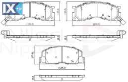 ΣΕΤ ΔΙΣΚΟΦΡΕΝΑ ΕΜΠΡ. TOYOTA  ADB3746 04465YZZB1 04465YZZB6 446528030 446528080 446528160 446528170 449128210 449128250 449128340 449128350 449128351