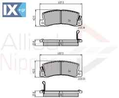 ΣΕΤ ΔΙΣΚΟΦΡΕΝΑ ΟΠΙΣΘ. TOYOTA  ADB3747 0446612110 0446620010 0446620020 0446620040 0446620060 0446620070 0446620080 0446620110 0446632010 0446633010 0446633040 0446633050 04466YZZC5 04466YZZC6 04492200
