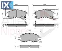 ΣΕΤ ΔΙΣΚΟΦΡΕΝΑ ΕΜΠΡ. NISSAN-SUBARU  ADB3757 26296AC010 26296AC011 26296AC020 26296AC021 26296AC090
