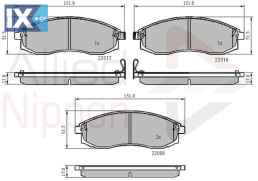 ΣΕΤ ΔΙΣΚΟΦΡΕΝΑ ΕΜΠΡ. NISSAN-MITSUBISHI  ADB3776 4106017U90 4106038U90 MN102617 MR527550