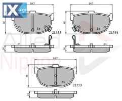 ΣΕΤ ΔΙΣΚΟΦΡΕΝΑ ΟΠΙΣΘ. HYUNDAI  ADB3805 4406061E92 4406061E94 4406065E90 4406065E91 4406086E90 4406086E91 4406090E90 DD06061E25 4406086E90 5830228A00 5830228A01 5830229A00 5830229A10 583022CA00 583022D