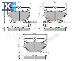 ΣΕΤ ΔΙΣΚΟΦΡΕΝΑ ΟΠΙΣΘ. TOYOTA  ADB3841 0446517140 0446620090 0446652010 0446652020 0446652030 0446652040 0446652050 0446652060 04466YZZD5 446652010 446652020 446652030 446652040
