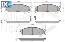 ΣΕΤ ΔΙΣΚΟΦΡΕΝΑ ΕΜΠΡ.NISSAN - FORD  ADB3863 4100010G08 4106008N90 4106008N91 4106008N92 4106009G90 410600H590 4106023C90 4106023C91 4106023C92 4106023C93 4106023C94 4106025N25 410602S790 410602S791 410
