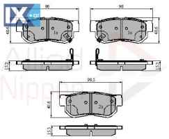 ΣΕΤ ΔΙΣΚΟΦΡΕΝΑ ΟΠΙΣΘ. HYUNDAI  ADB3879 4841321A10 4841321B10 5830226A00 5830226A30 583022EA30 5830238A10 5830238A30 5830239A40 583023AA20 583023K460 583023CA10