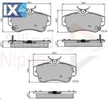 ΣΕΤ ΔΙΣΚΟΦΡΕΝΑ ΕΜΠΡ. CHRYSLER  ADB3894 05017843AA 05083853AA 05083853AB 05086364AA 05086364AB 5017843AA 5083853AA 5083853AB 5086364AA 5086364AB K05017857AA 5086364AA 5086364AB