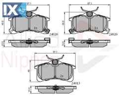 ΣΕΤ ΔΙΣΚΟΦΡΕΝΑ ΟΠΙΣΘ. TOYOTA  ADB3903 0446602010 0446602060 0446620130 446620130