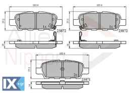 ΣΕΤ ΔΙΣΚΟΦΡΕΝΑ ΟΠΙΣΘ. NISSAN - RENAULT -  ADB3912 44060AL586 44060AM485 44060EG00J 44060EG085 D40603WU0A D4060EG50C D4060EM11A D4060JA00A D4060JA00J D4M609N00A D4M60EG50C 440608H385 44060AL585 44060AL