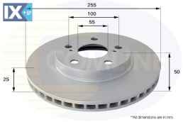 ΕΠΙΧΡΙΣΜΕΝΗ ΔΙΣΚΟΠΛΑΚΑ ΕΜΠΡΟΣΘ.TOYOTA  ADC0101V 4351220470 4351220480 4351220580 4351220620