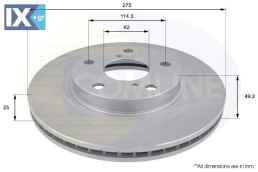 ΕΠΙΧΡΙΣΜΕΝΗ ΔΙΣΚΟΠΛΑΚΑ ΕΜΠΡΟΣΘ.TOYOTA  ADC01100V 4351242030 4351242031