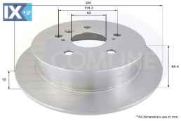 ΔΙΣΚΟΠΛΑΚΑ ΟΠΙΣΘ. TOYOTA  ADC01102 4243128090 4243128091 4243128120 4243144030