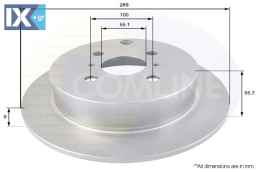 ΕΠΙΧΡΙΣΜΕΝΗ ΔΙΣΚΟΠΛΑΚΑ ΟΠΙΣΘ. TOYOTA  ADC01104 424310D050 4243112210 4243112250 4243152050