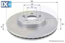 ΕΠΙΧΡΙΣΜΕΝΗ ΔΙΣΚΟΠΛΑΚΑ ΕΜΠΡΟΣΘ. TOYOTA  ADC01110V 4351205050 4351205070 4351205110 43512YZZAB