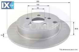 ΕΠΙΧΡΙΣΜΕΝΗ ΔΙΣΚΟΠΛΑΚΑ ΟΠΙΣΘ. TOYOTA  ADC01111 4243105030 4243105060 42431YZZAA