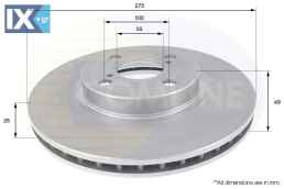 ΕΠΙΧΡΙΣΜΕΝΗ ΔΙΣΚΟΠΛΑΚΑ ΕΜΠΡΟΣΘ.TOYOTA  ADC01114V 4351202080 4351202081 4351213020 4351213021 4351213022 5351213022