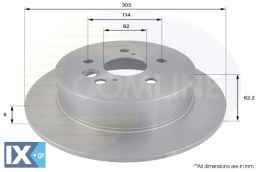 ΕΠΙΧΡΙΣΜΕΝΗ ΔΙΣΚΟΠΛΑΚΑ ΟΠΙΣΘ. TOYOTA  ADC01121 4243142040 4243142041