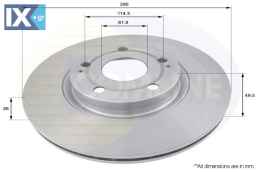 ΕΠΙΧΡΙΣΜΕΝΗ ΔΙΣΚΟΠΛΑΚΑ ΕΜΠΡΟΣΘ.TOYOTA  ADC01134V 4351202210 4351205080 435120F010 43512YZZAA