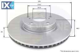 ΔΙΣΚΟΠΛΑΚΑ ΕΜΠΡΟΣΘ.TOYOTA  ADC01136V 4351242040 4351242080 4351242040