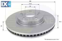 ΕΠΙΧΡΙΣΜΕΝΗ ΔΙΣΚΟΠΛΑΚΑ ΕΜΠΡΟΣΘ.TOYOTA  ADC01147V 435122090 4351242050 4351242100
