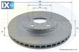 ΕΠΙΧΡΙΣΜΕΝΗ ΔΙΣΚΟΠΛΑΚΑ ΕΜΠΡΟΣΘ.TOYOTA  ADC01148V 4351247040 4351247050 4351247040 4351247050