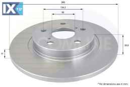 ΕΠΙΧΡΙΣΜΕΝΗ ΔΙΣΚΟΠΛΑΚΑ ΟΠΙΣΘ. TOYOTA  ADC01151 4243105070