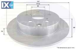 ΕΠΙΧΡΙΣΜΕΝΗ ΔΙΣΚΟΠΛΑΚΑ ΟΠΙΣΘ. TOYOTA  ADC01153 424310F020