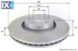 ΕΠΙΧΡΙΣΜΕΝΗ ΔΙΣΚΟΠΛΑΚΑ ΕΜΠΡΟΣΘ. TOYOTA  ADC01165V 4351205090