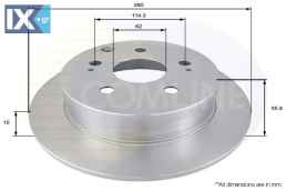 ΔΙΣΚΟΠΛΑΚΑ ΟΠΙΣΘ. TOYOTA  ADC01168 4243105050