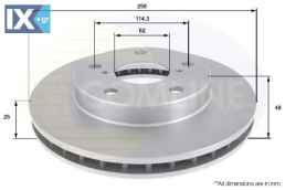 ΔΙΣΚΟΠΛΑΚΑ ΕΜΠΡΟΣΘ.TOYOTA  ADC0149V 4351217040 4351217050 4351217070